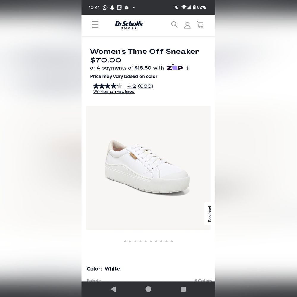 Women's Time Off Sneakers Dr Scholl's